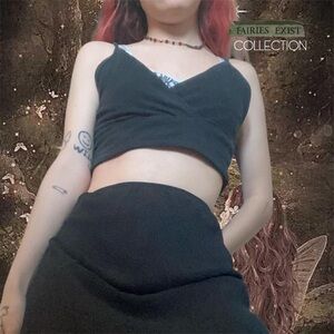 Grunge Brandy Melville Amara Tank in Black